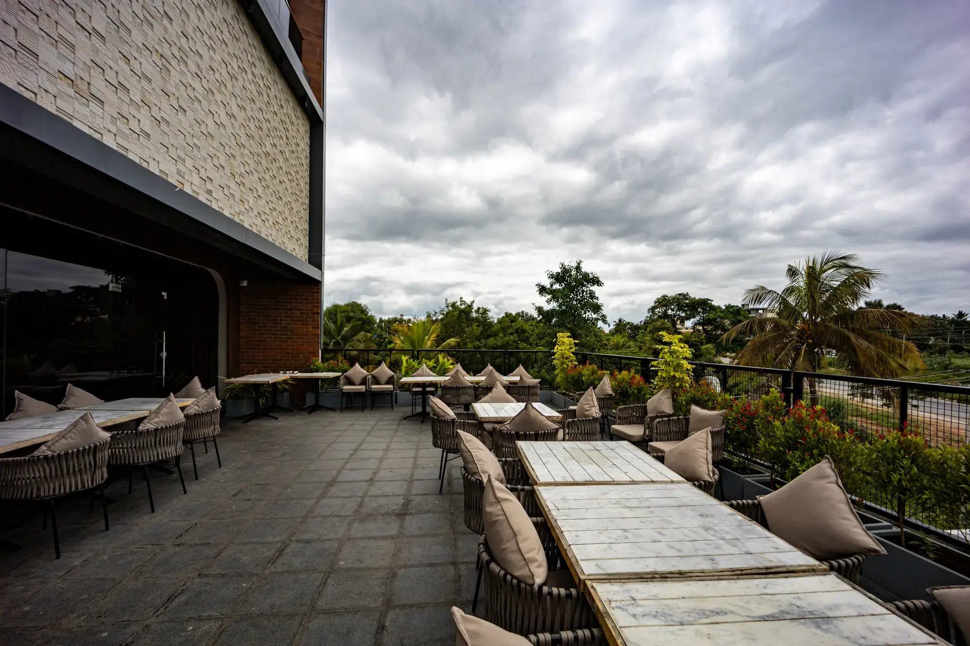 Hotel Exterior at Sunset